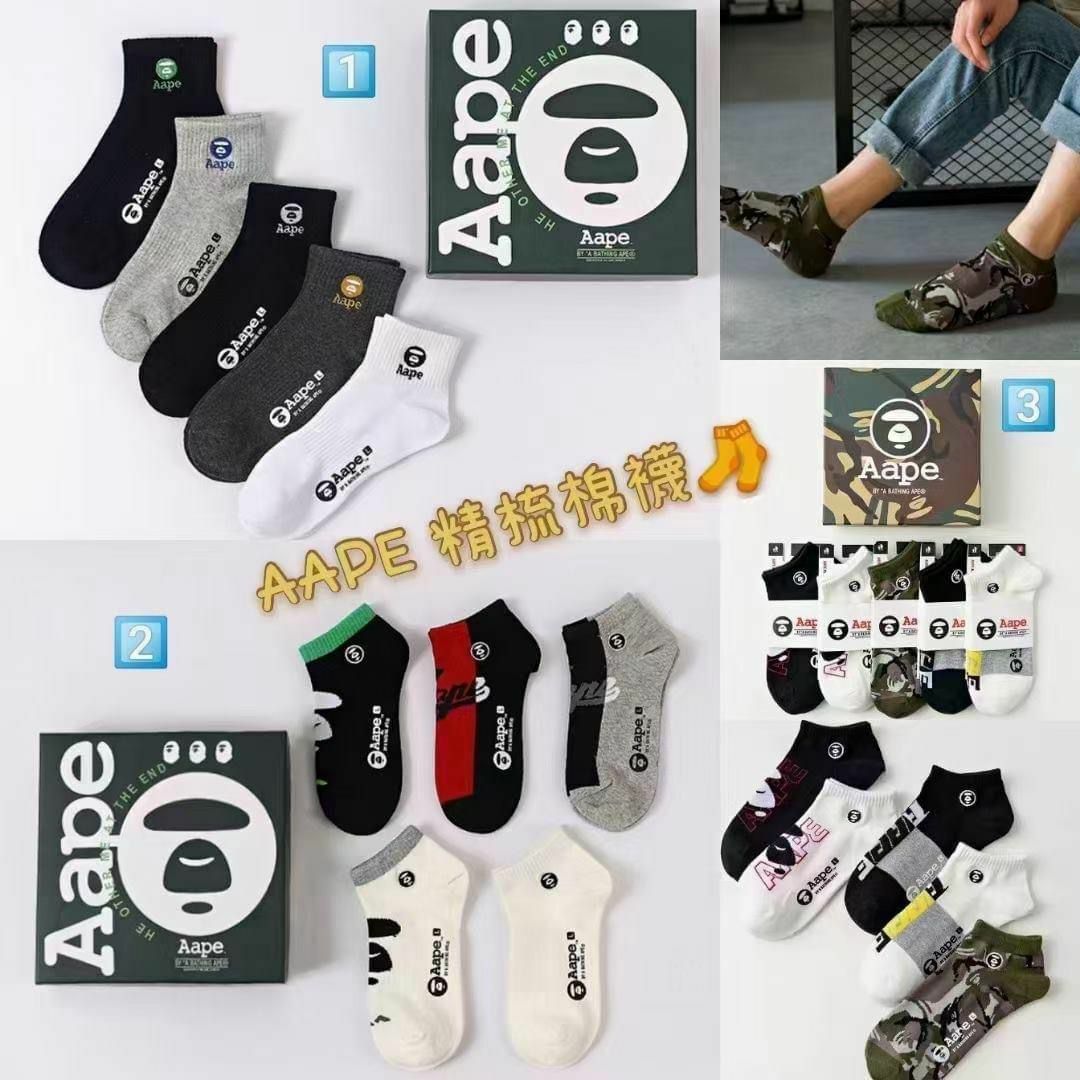 AAPE精梳襪棉‬子🧦box set